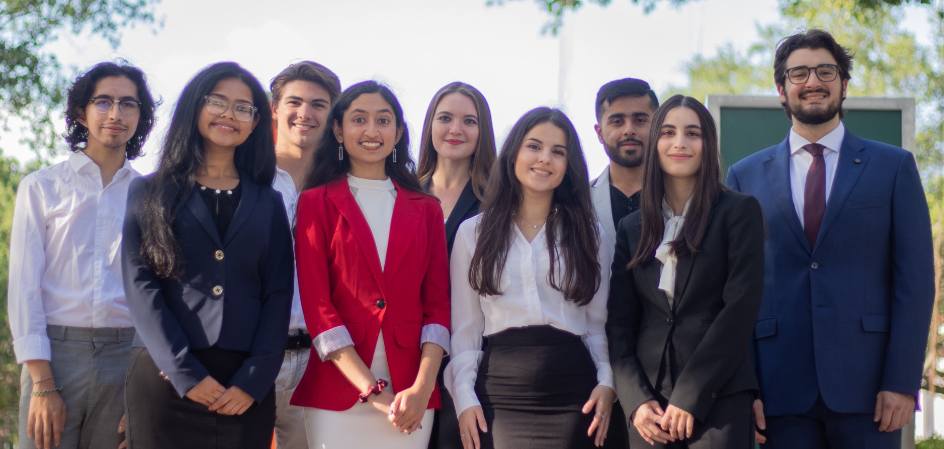 Tethys Consulting and Phoenix Group, first place winning teams at the 2022 International Business Ethics and Sustainability Case Competition (IBESCC), and Ethics Society President.